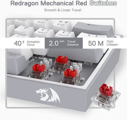 K617 Wired 60% Compact Hot-Swap RGB Gaming Mechanical Keyboard