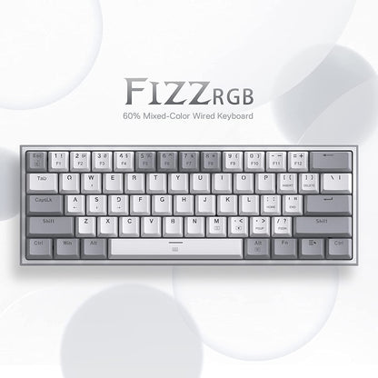 K617 Wired 60% Compact Hot-Swap RGB Gaming Mechanical Keyboard