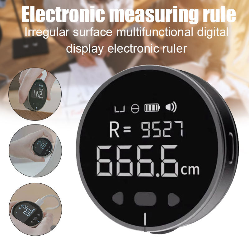 GUIDION MeasureRoll electronic ruler measuring irregular surfaces